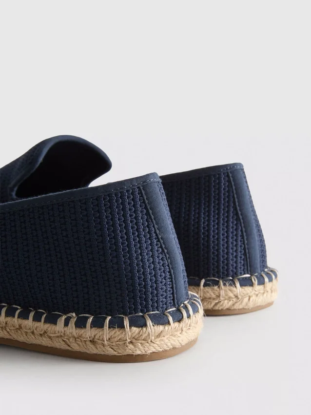 Espadrilha de malha de cano baixo