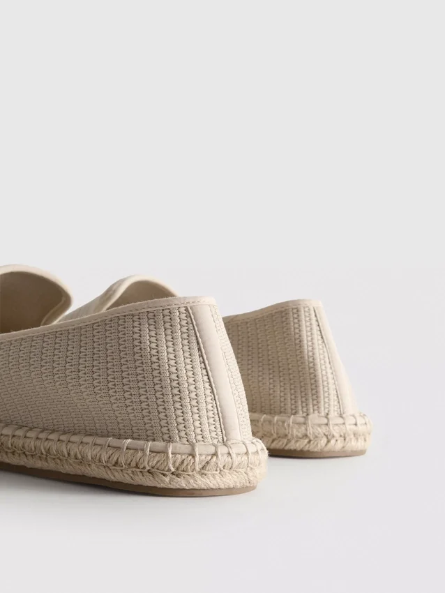 Espadrilha de malha de cano baixo