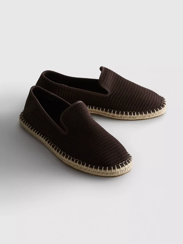 Espadrilha de malha de cano baixo