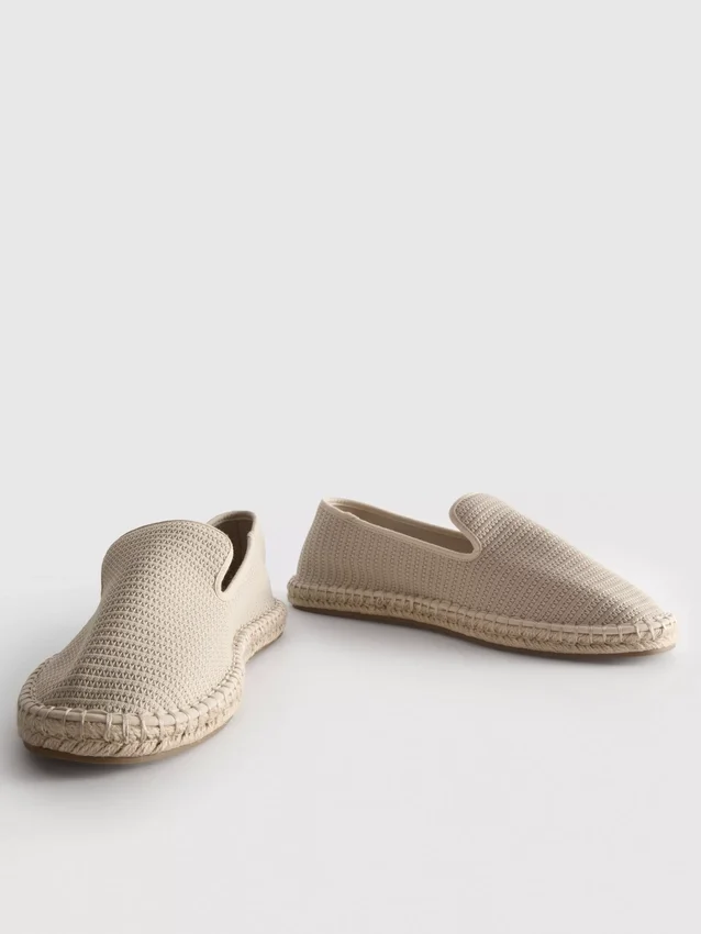 Espadrilha de malha de cano baixo
