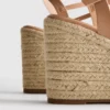 Espadrilhas de cunha com enfeites