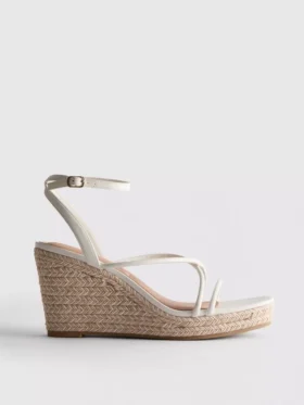 Espadrilhas de cunha com tiras