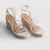 Espadrilhas de cunha com tiras