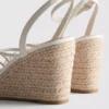 Espadrilhas de cunha com tiras