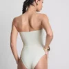 Fato de banho bandeau com detalhes em conchas