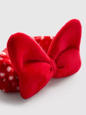 Fita para a cabeça com laço de pelúcia da Minnie Mouse da Disney