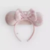 Fita para a cabeça com orelhas e lantejoulas da Minnie Mouse da Disney