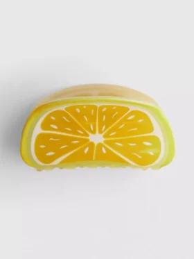 Grampo de cabelo em forma de fatia de fruta