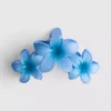 Grampo de cabelo em forma de garra com padrão de orquídea