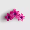 Grampo de cabelo em forma de garra com padrão de orquídea