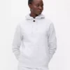 Hoodie essencial com fecho de correr
