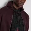 Hoodie essencial com fecho de correr