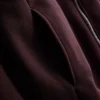 Hoodie essencial com fecho de correr