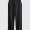 Jeans de cintura alta e perna reta