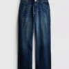 Jeans de cintura alta e perna reta
