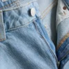Jeans de cintura alta e perna reta