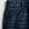Jeans de cintura alta e perna reta