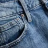Jeans de cintura alta e perna reta