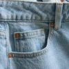 Jeans de cintura alta e perna reta