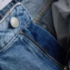 Jeans de cintura alta e perna reta