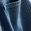 Jeans de cintura alta e perna reta