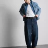 Jeans de cintura média