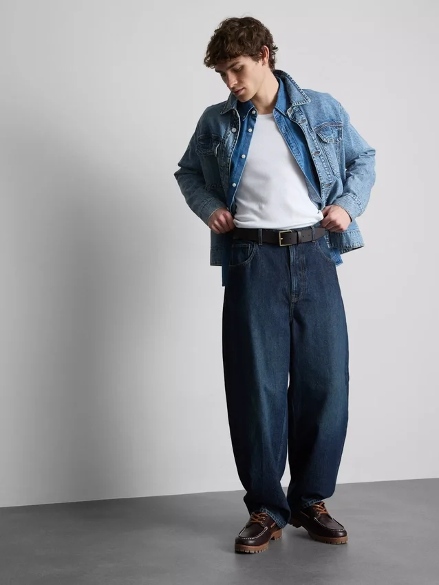 Jeans de cintura média
