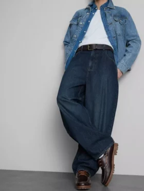 Jeans de cintura média