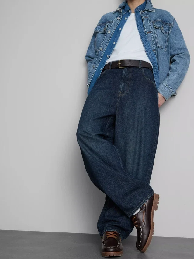 Jeans de cintura média