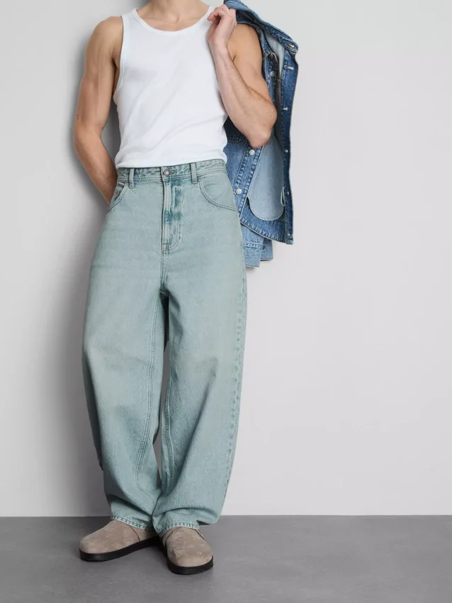 Jeans de cintura média