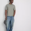 Jeans de cintura média