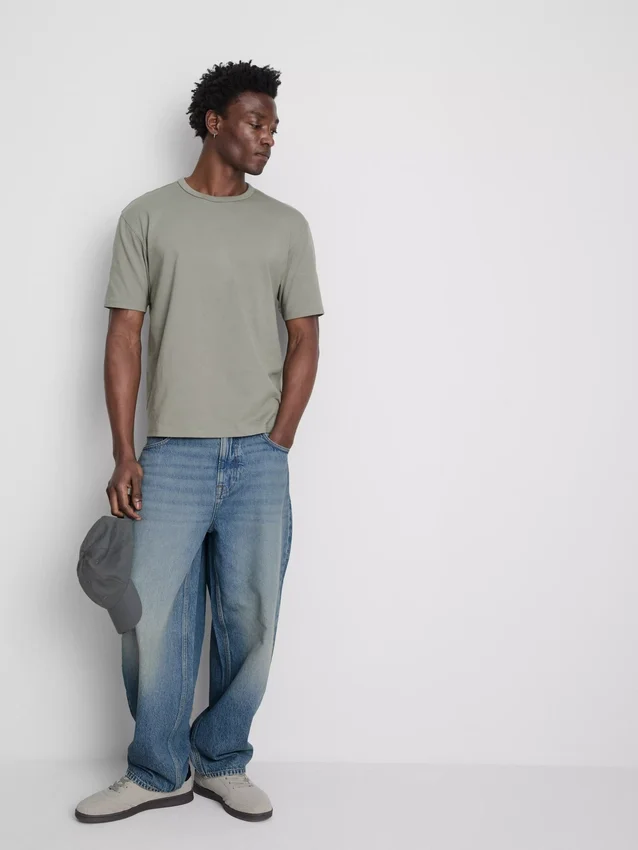 Jeans de cintura média
