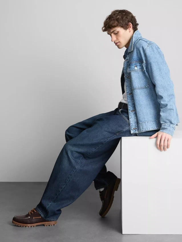 Jeans de cintura média