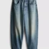 Jeans de cintura média