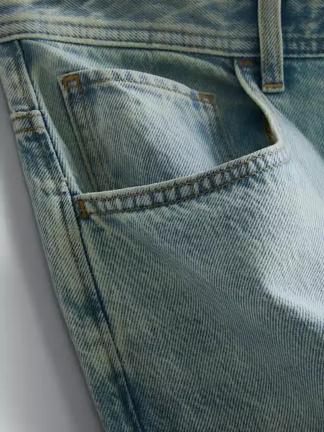 Jeans de cintura média