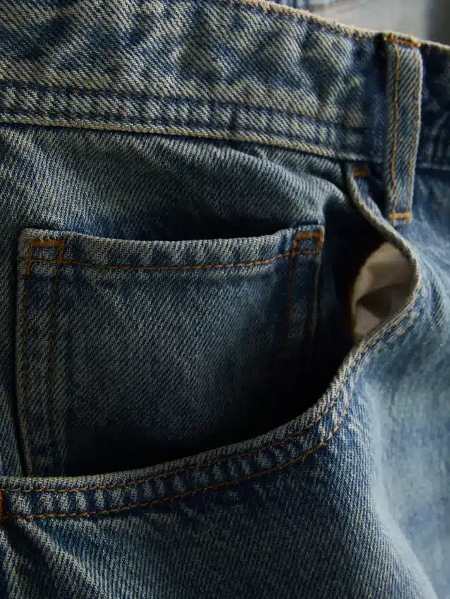 Jeans de cintura média