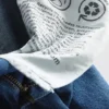 Jeans de cintura média e corte descontraído