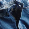 Jeans de cintura média e corte descontraído