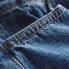 Jeans de cintura média e corte descontraído
