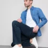 Jeans de cintura média e perna reta