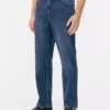 Jeans de cintura média e perna reta