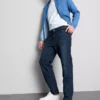 Jeans de cintura média e perna reta