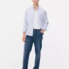 Jeans de cintura média e perna reta
