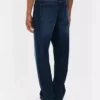 Jeans de cintura média e perna reta