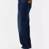 Jeans de cintura média e perna reta