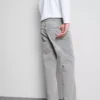 Jeans de cintura média e perna reta