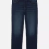 Jeans de cintura média e perna reta