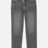 Jeans de cintura média e perna reta