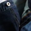 Jeans de cintura média e perna reta