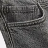 Jeans de cintura média e perna reta